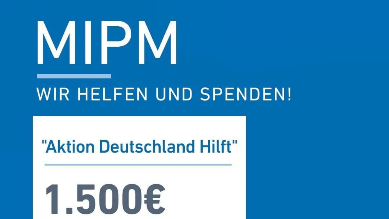 Mipm spendet hochwasseropfern